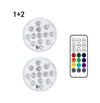 13 Led Submersible Light for Swimming Pool Garden Fountain Bathroom IP68 Waterproof Underwater Lamp with Suction Cup RF Remote