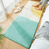 Rectangular Rug In Front Of Bed In Home Room